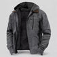Veste de travail à capuche doublée de peluche pour homme