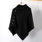 Poncho élégant pour femme avec boutons latéraux