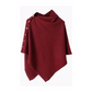 Poncho élégant pour femme avec boutons latéraux