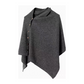 Poncho élégant pour femme avec boutons latéraux