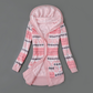 Cardigan en tricot à capuche doublé de peluche pour femme