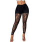 Pantalon pour femme en maille de dentelle transparente et sexy