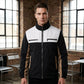Veste à col montant bicolore pour homme