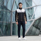 Veste à col montant bicolore pour homme
