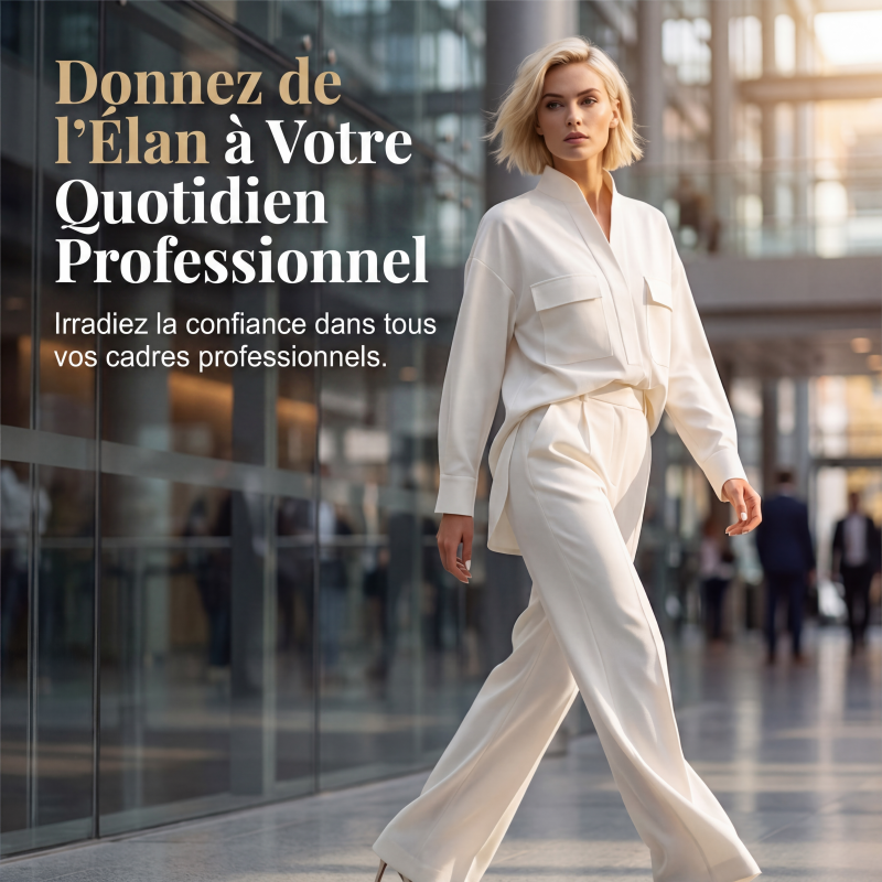 Ensemble élégant composé d'un haut à manches longues et d'un pantalon