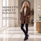 Manteau pour femme en fausse fourrure à motif léopard tendance