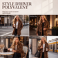 Manteau pour femme en fausse fourrure à motif léopard tendance