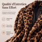 Manteau pour femme en fausse fourrure à motif léopard tendance