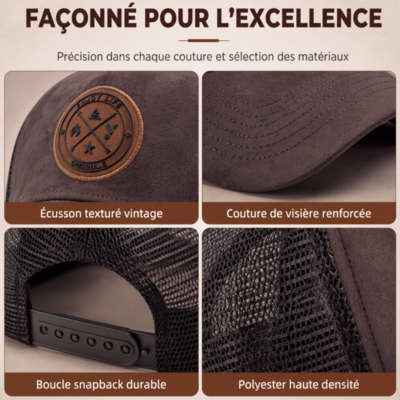 Casquette de baseball en maille respirante pour homme