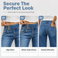 Jeans extensibles à jambes larges pour femme