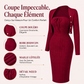 Robe bodycon en maille côtelée pour femme avec cardigan court
