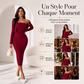 Robe bodycon en maille côtelée pour femme avec cardigan court