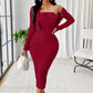 Robe bodycon en maille côtelée pour femme avec cardigan court