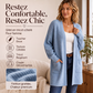 Cardigan en maille côtelée pour femme