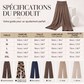 Pantalon taille haute pour femme à imprimé léopard