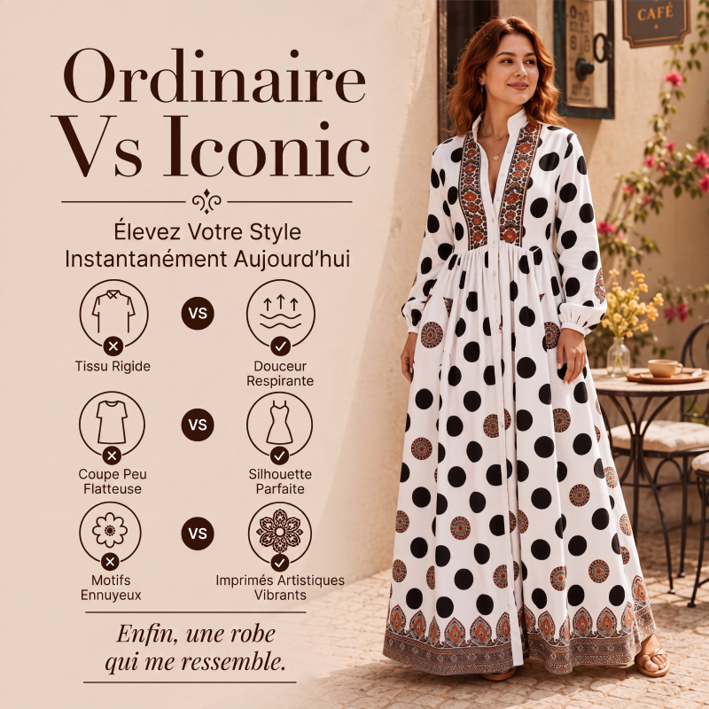 Robe longue pour femme à imprimé graffiti artistique