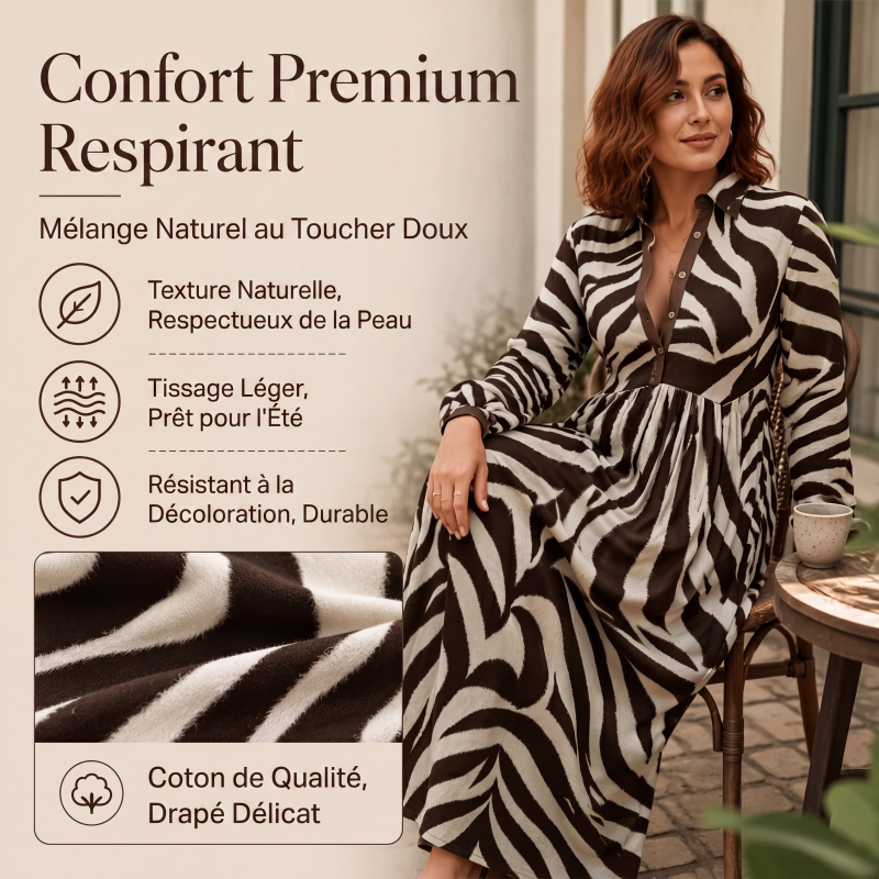 Robe longue pour femme à imprimé graffiti artistique