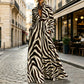 Robe longue pour femme à imprimé graffiti artistique