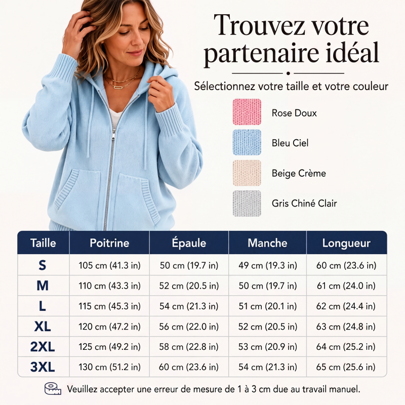 Cardigan en maille à capuche ample pour femme