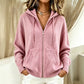 Cardigan en maille à capuche ample pour femme