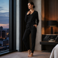 Ensemble de détente pour femme : haut à manches longues et pantalon de jogging