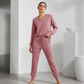 Ensemble de détente pour femme : haut à manches longues et pantalon de jogging