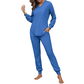 Ensemble de détente pour femme : haut à manches longues et pantalon de jogging
