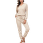 Ensemble de détente pour femme : haut à manches longues et pantalon de jogging