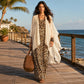Ensemble robe longue fluide chic et cache-maillot pour femme