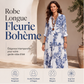 Robe longue pour femme à imprimé floral