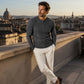 Chemise Henley ajustée pour homme