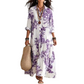 Robe longue pour femme à imprimé floral