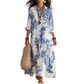 Robe longue pour femme à imprimé floral