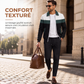 Ensemble veste à fermeture éclair complète et pantalon pour homme