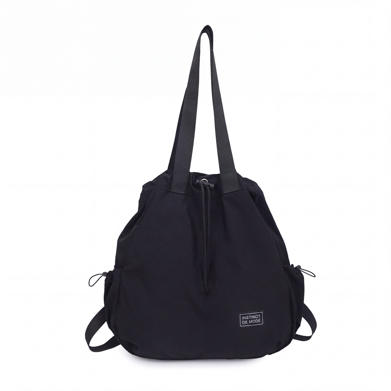 Sac à dos cabas à cordon de serrage grande capacité pour femme