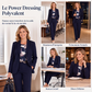 Ensemble tailleur 3 pièces pour femme : blazer, haut et pantalon