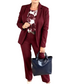 Ensemble tailleur 3 pièces pour femme : blazer, haut et pantalon