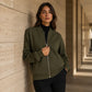 Veste décontractée zippée pour femme