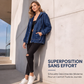Veste à capuche décontractée zippée pour femme