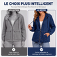 Veste à capuche décontractée zippée pour femme