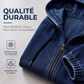 Veste à capuche décontractée zippée pour femme