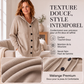 Cardigan en maille à capuche pour femme