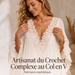Robe d'été ample en dentelle à col V pour femme