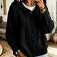 Cardigan en maille à capuche pour femme