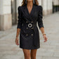 Robe-blazer élégante à double boutonnage pour femme