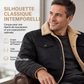 Veste utilitaire cargo décontractée en sherpa pour homme