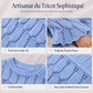 Pull en maille décontracté ajouré pour femme
