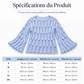 Pull en maille décontracté ajouré pour femme