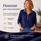 Haut en maille pour femme avec col en jean contrasté