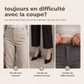 Pantalon de costume taille haute pour femme avec dos élastique